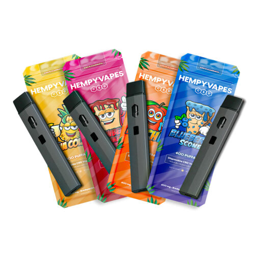4 HempyVapes Disposables With Device